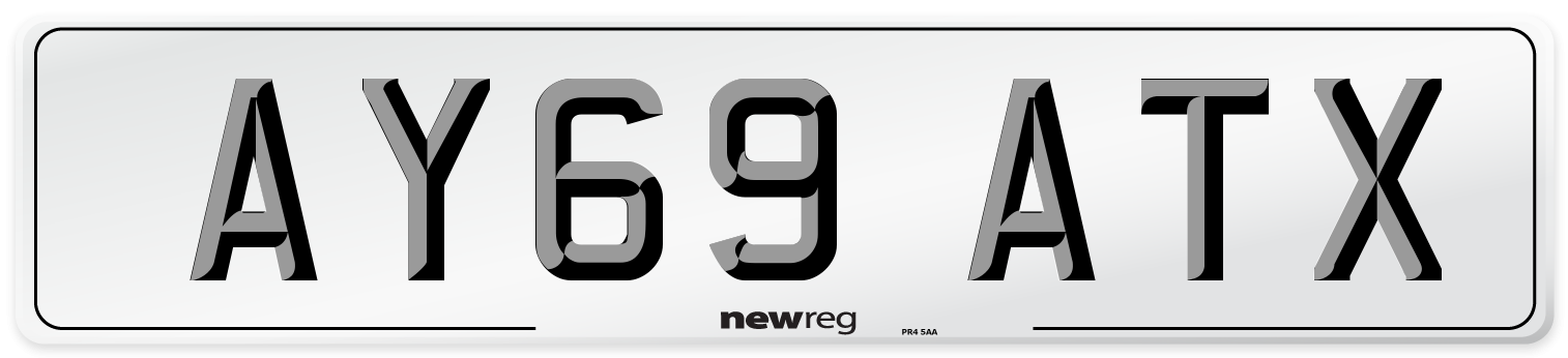 AY69 ATX Number Plate from New Reg